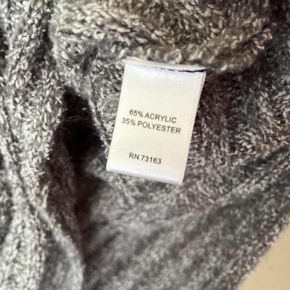 Spense Knits Gray Ribbed Sweater 3/4 Sleeves Crewneck Size Medium - Picture 3 of 11